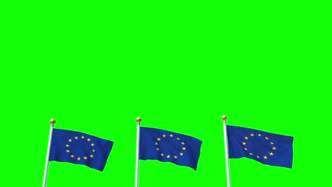 Euro-Europa-Flagge-Winkt-Eurozone-EU-Europäische-Union-4k